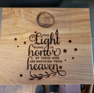 Memorial candle holder